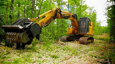 mini excavator with mulcher rental|land clearing mulching equipment rental.